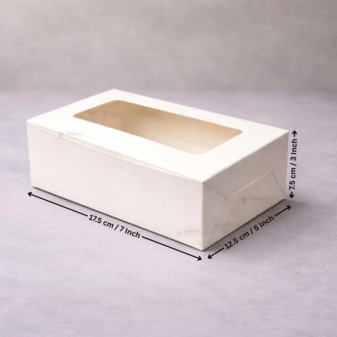 White Cake Box ITC Back | Square Shape Top window | Pack Of 25 - Image 9