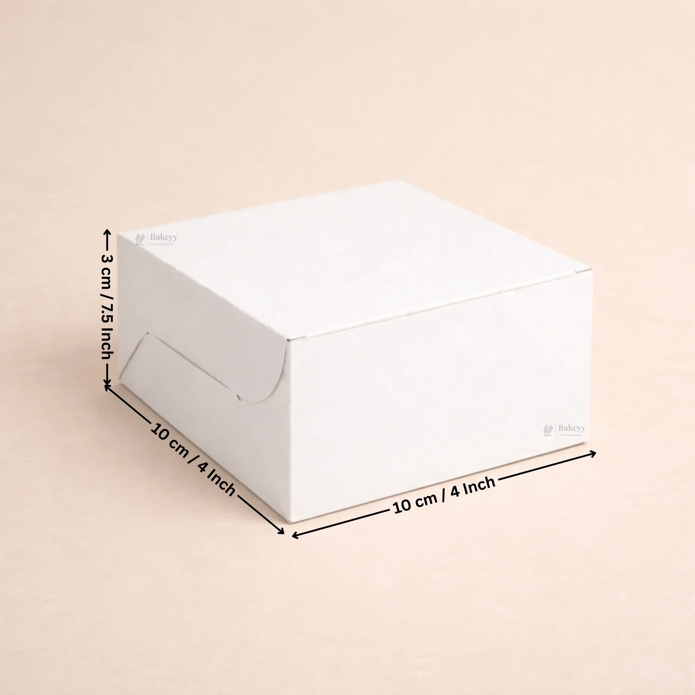 White Cake Box with ITC Back | Sturdy Cake Packaging Box | Multiple Sizes Available | Pack of 25 - Image 6