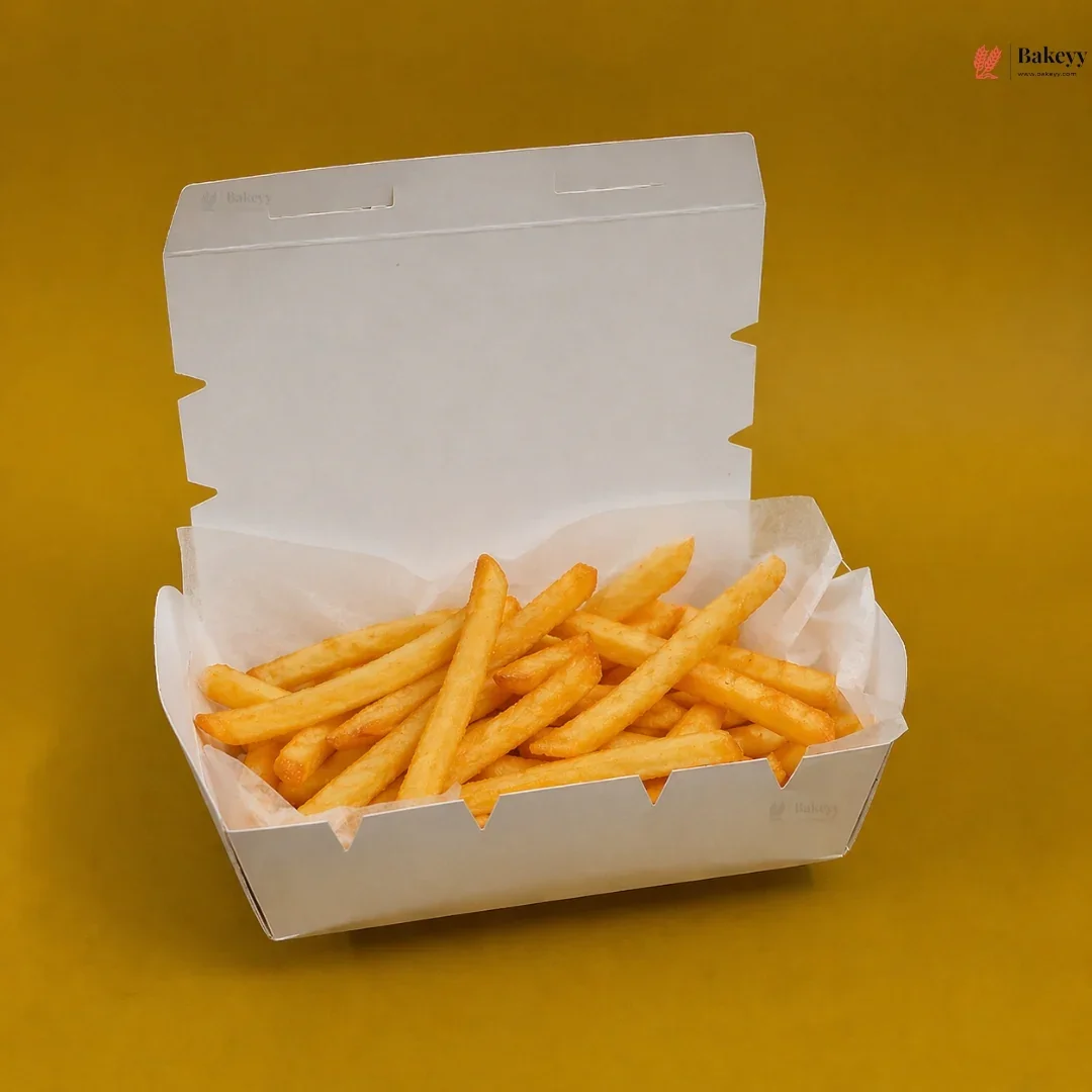 White Food Packaging Box with Lid | Takeaway Snack Box | 4 Capacities Available | Pack of 50 - Image 4