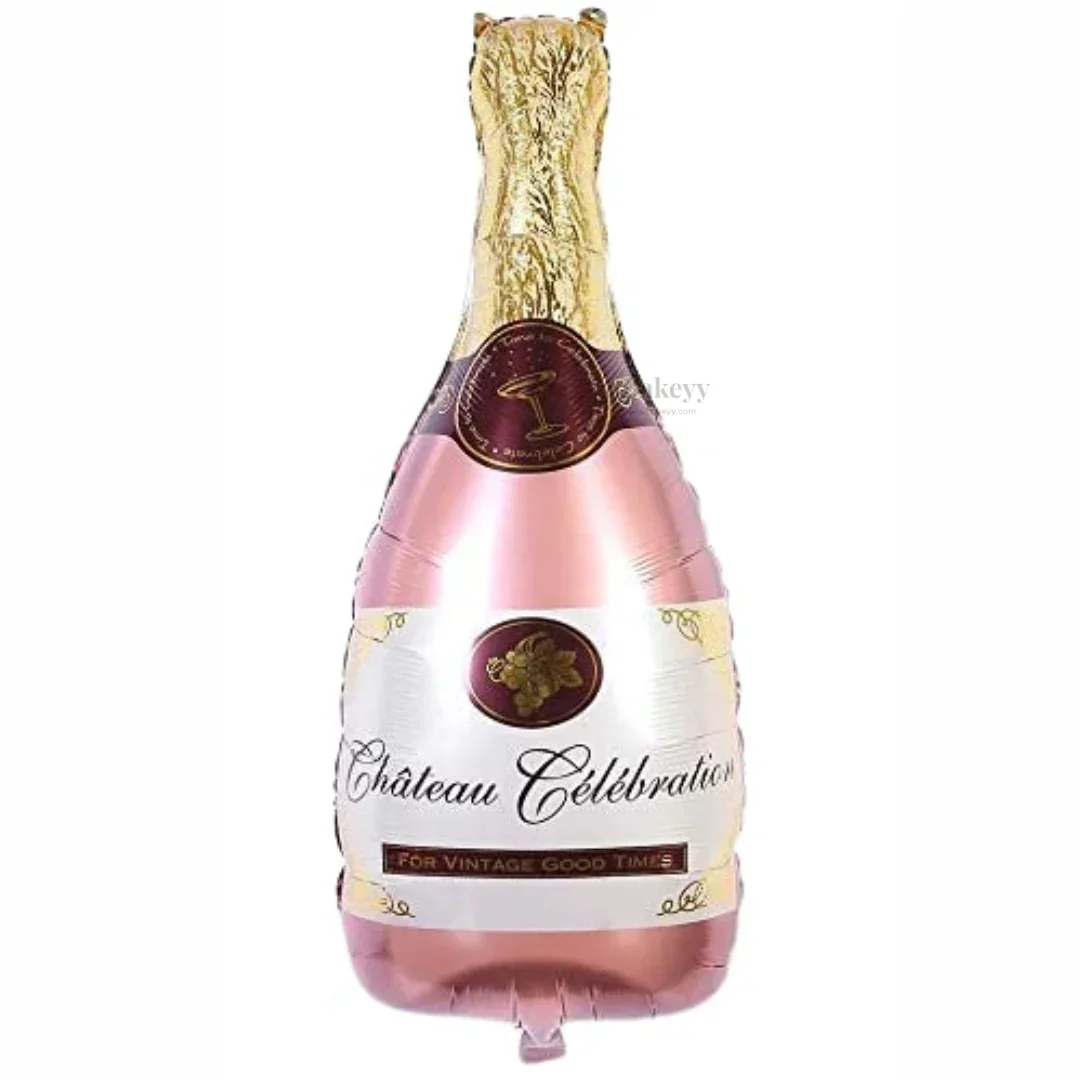 Champagne Bottle Foil Balloon – Party Decoration Balloon for Birthday, Anniversary & New Year | Pack of 1 | Multiple Designs - Image 5