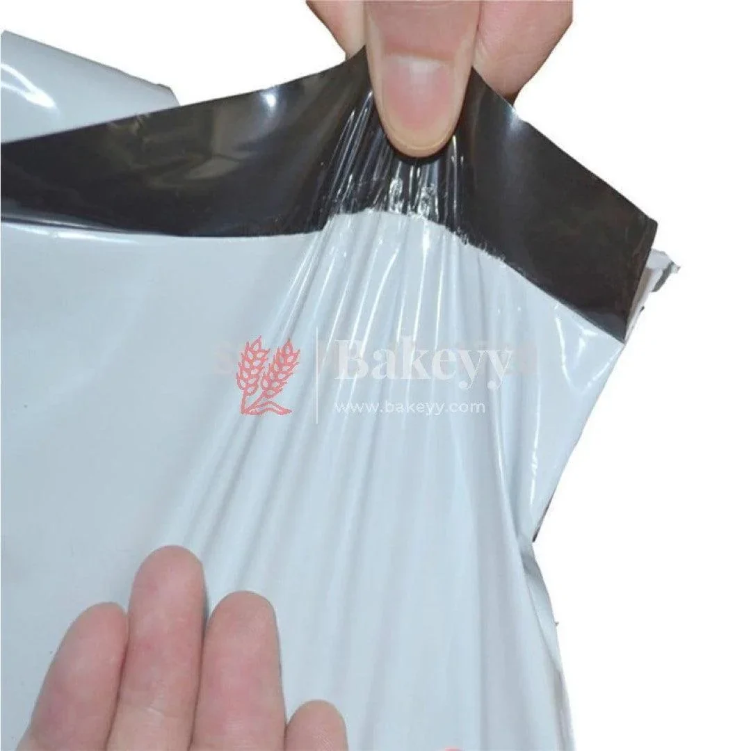 Plain Plastic Courier Bags Shipping Bags Strong Thick Mailing Bags with Self Adhesive Waterproof and Tear-Proof| Pack Of 100 - Image 3