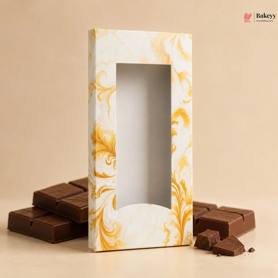Window Front Chocolate Bar Box | Premium Printed Chocolate Packaging Box | Pack of 10 - Image 3