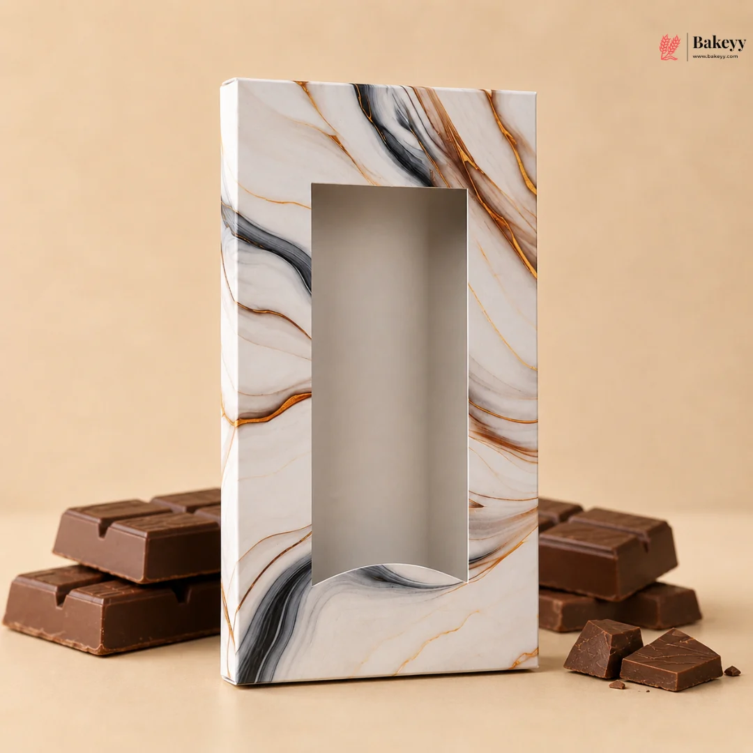 Window Front Chocolate Bar Box | Premium Printed Chocolate Packaging Box | Pack of 10 - Image 5