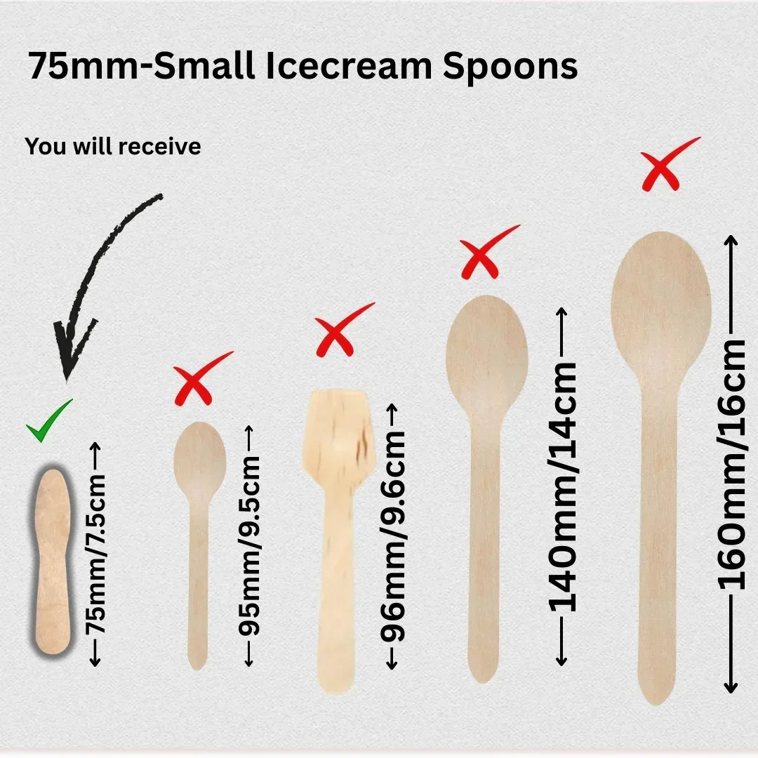 Wooden Disposable Spoons | Pack of 100 - Image 5