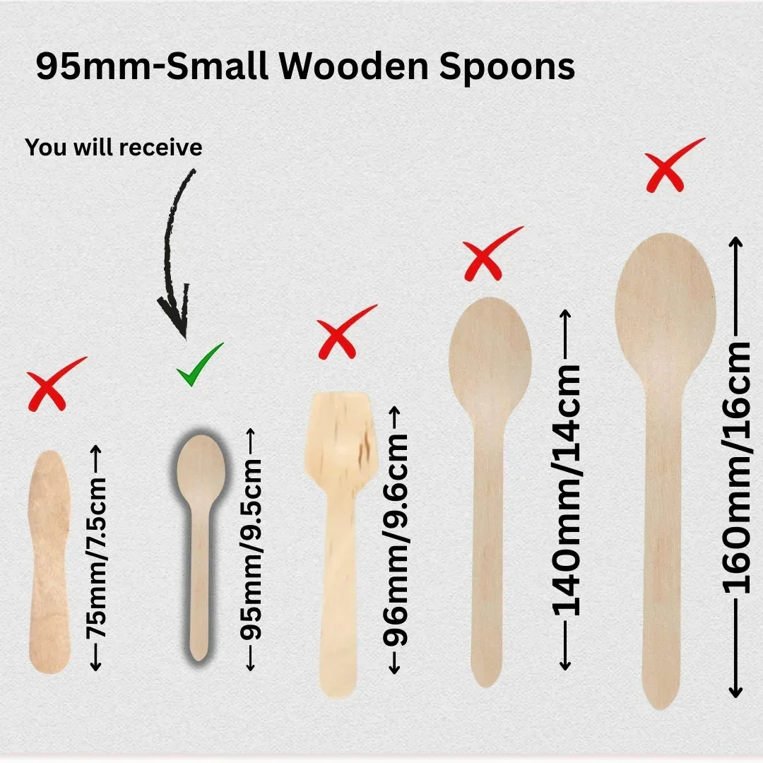 Wooden Disposable Spoons | Pack of 100 - Image 9