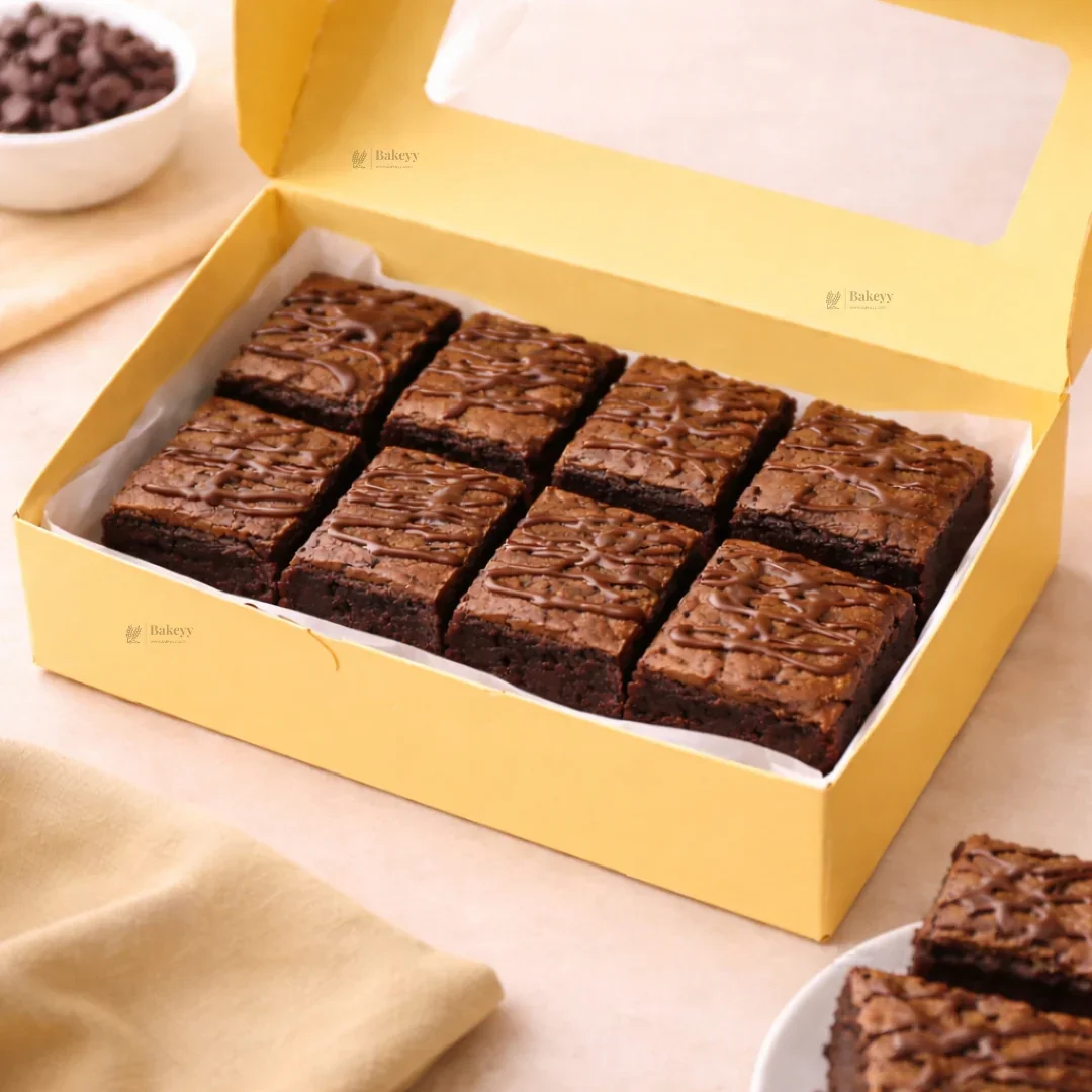 Yellow Color Brownie Box | L Shape Window & Top Window | Multiple Capacities Available | Pack of 10 - Image 4