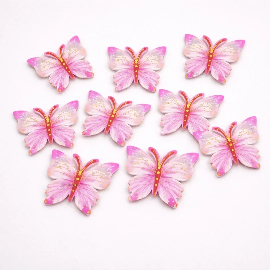 Mystic Butterfly Cake Toppers with Golden Lining | Elegant Wing Design | Multiple Colors Available | Pack of 1 - Image 6