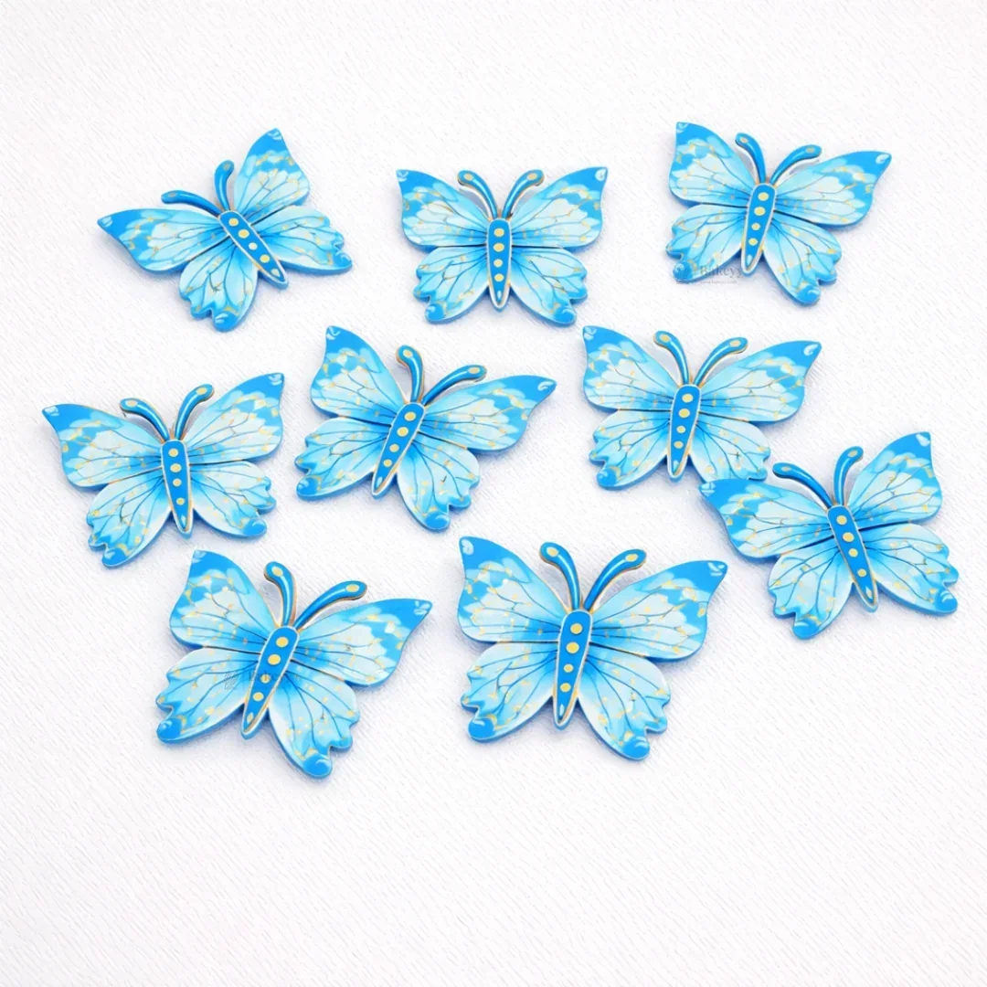 Mystic Butterfly Cake Toppers with Golden Lining | Elegant Wing Design | Multiple Colors Available | Pack of 1 - Image 8