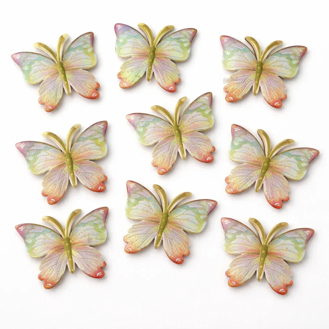 Mystic Butterfly Cake Toppers with Golden Lining | Elegant Wing Design | Multiple Colors Available | Pack of 1 - Image 9