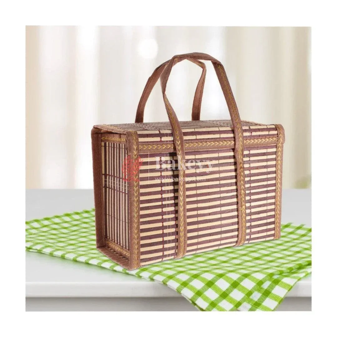 30 x 15 x 20 cm | Brown Wooden baskets | 1 Piece - Image 4