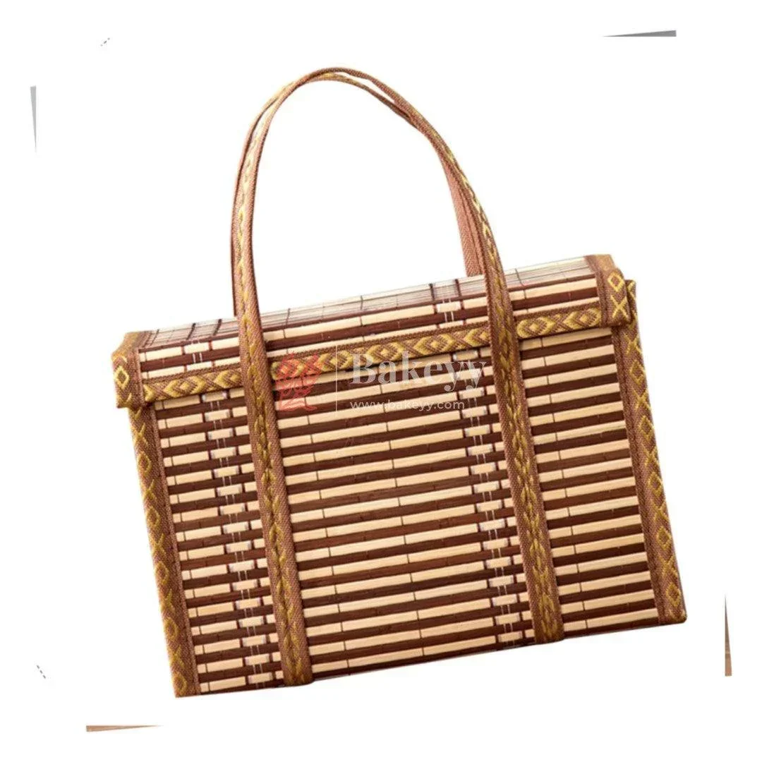 30 x 15 x 20 cm | Brown Wooden baskets | 1 Piece - Image 6