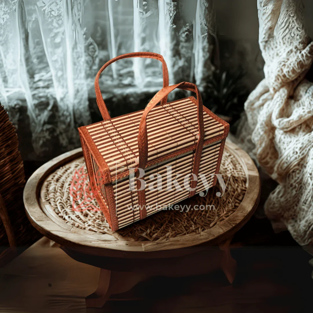 30 x 15 x 20 cm | Brown Wooden baskets | 1 Piece - Image 9